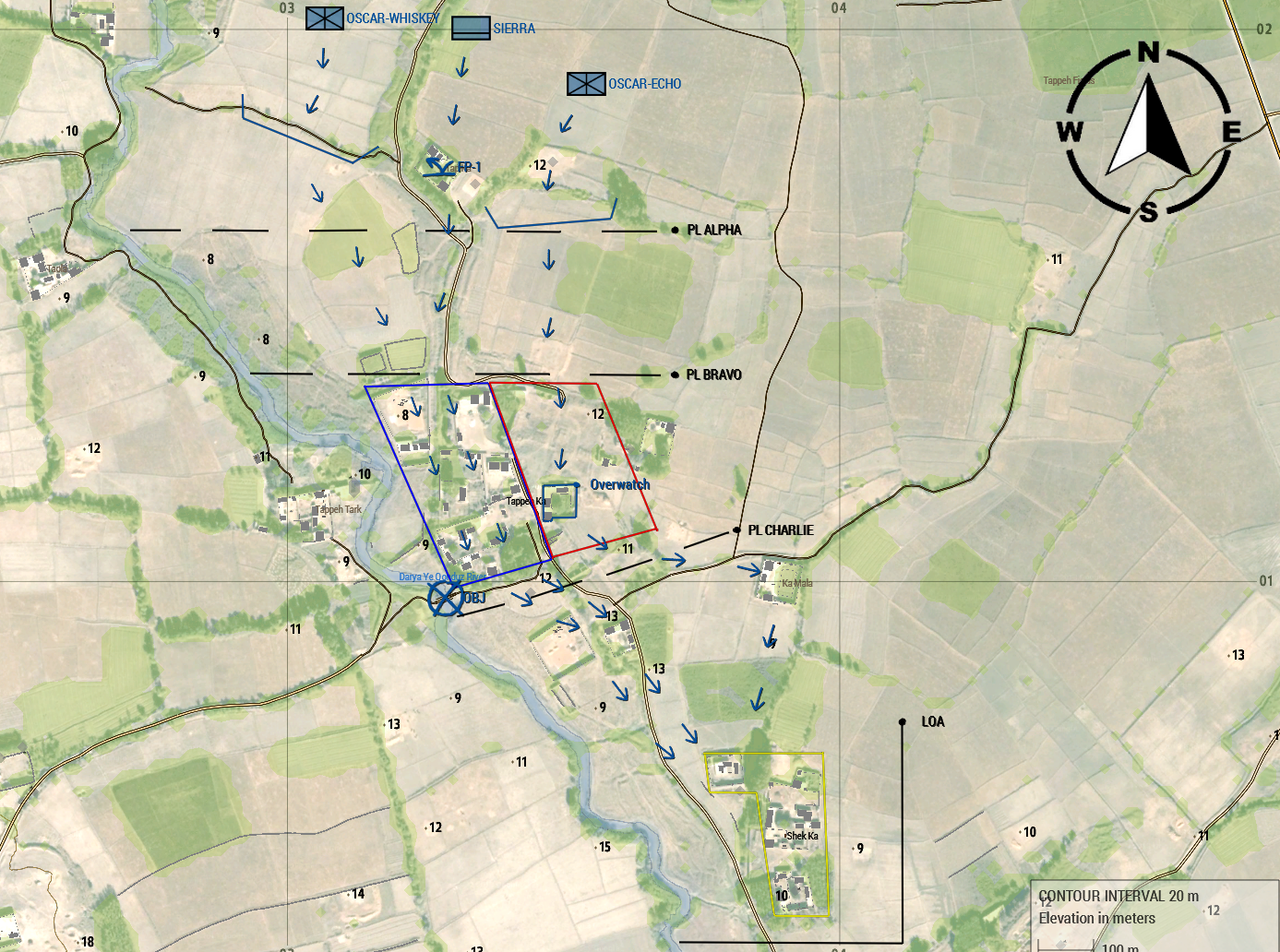 Graphischer Operationsplan