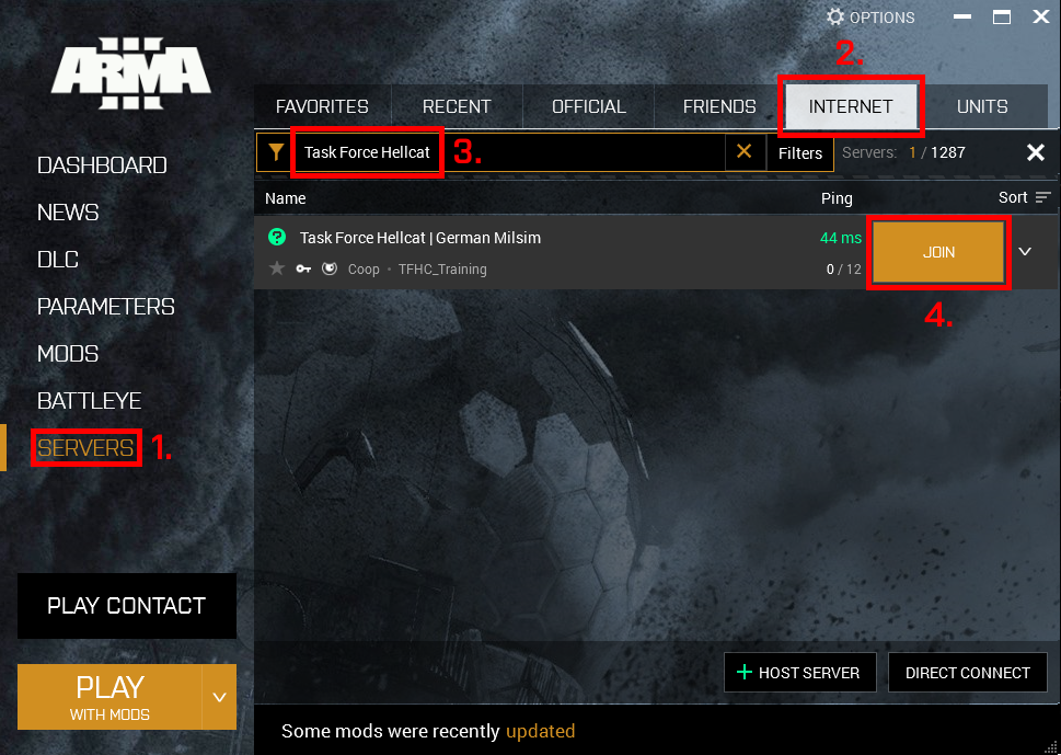Launcher Server Browser