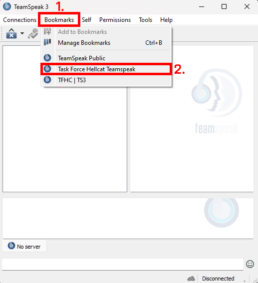 Teamspeak Joining Bookmark